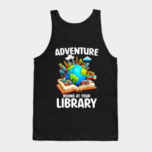 Summer Reading Program 2024 Adventure Begins At Your Library Tank Top